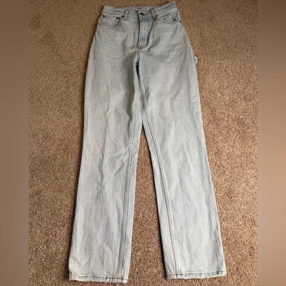 Abercrombie & Fitch The 90s Straight Ultra High Rise Jeans Curve Love Size 26/2